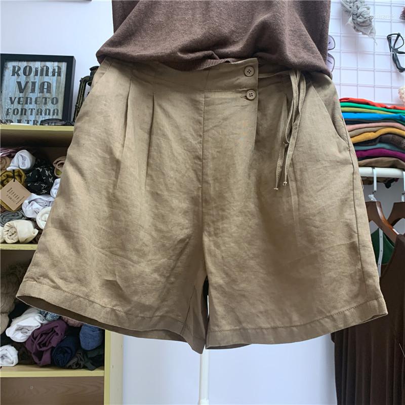 Women's Shorts Cotton Linen Vintage Women Summer Solid Casual Bandage Wide Leg All Match Female Clothing Top Quality, White
Women's Shorts Cotton Linen Vintage Women Summer Solid Casual Bandage Wide Leg All Match Female Clothing Top Quality, White