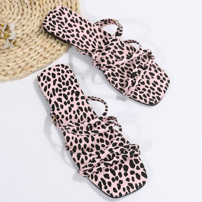 Slippers Open Toed For Women Bear Leisure Roman Style Women's Leopard Print Summer Two Ways Non Slip On Flat, Blue
Slippers Open Toed For Women Bear Leisure Roman Style Women's Leopard Print Summer Two Ways Non Slip On Flat, Blue