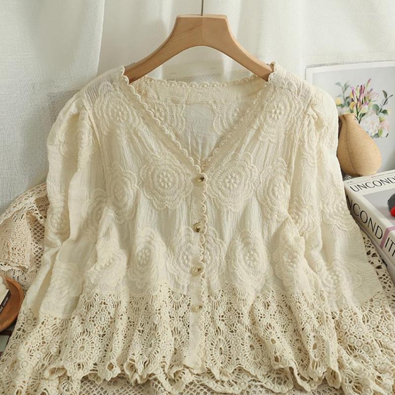 Women's Blouses Korean Style Cotton Linen Shirt Autumn Long Sleeve Floral Embroidery Vintage Blouse Shirts Women Tops And Blusa Mujer, White
Women's Blouses Korean Style Cotton Linen Shirt Autumn Long Sleeve Floral Embroidery Vintage Blouse Shirts Women Tops And Blusa Mujer, White