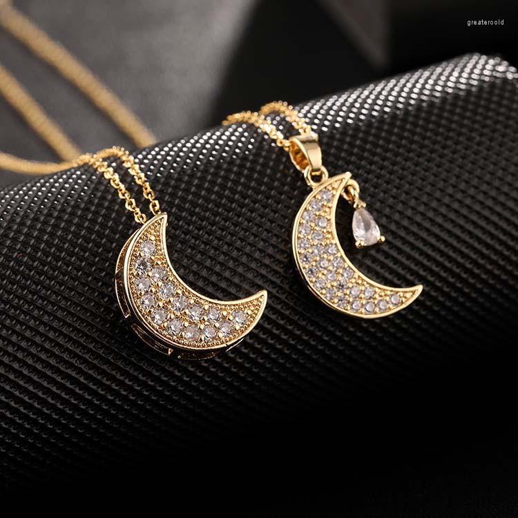 Pendant Necklaces WANGAIYAO Fashion Personality All-match Real Gold-plated Color-preserving Stainless Steel Chain Water Drop Moon Necklace
Pendant Necklaces WANGAIYAO Fashion Personality All-match Real Gold-plated Color-preserving Stainless Steel Chain Water Drop Moon Necklace