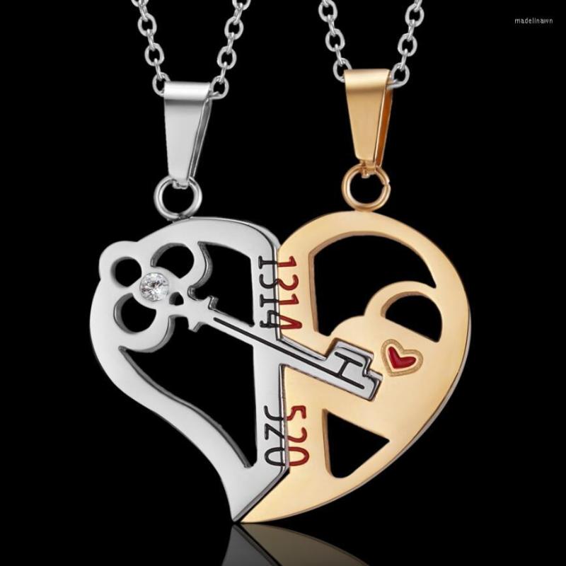 Chains 316L Stainless Steel Zircon Key Puzzle Heart Pendant Choker Necklaces For Women And Men Couples Fashion Fine Jewelry Gifts
Chains 316L Stainless Steel Zircon Key Puzzle Heart Pendant Choker Necklaces For Women And Men Couples Fashion Fine Jewelry Gifts