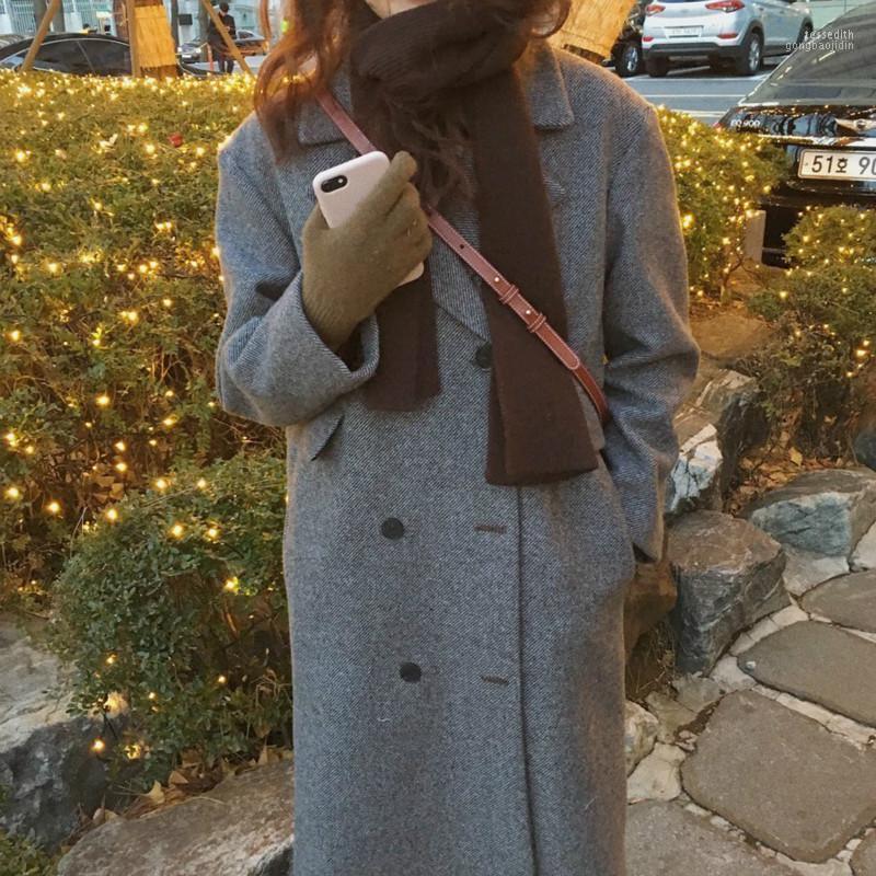Women's Wool & Blends Women Winter Double Breasted Long Coat Sleeve Turn-down Collar Pocket Elegant Woolen Overcoat Straight Loose Tess22, Multi
Women's Wool & Blends Women Winter Double Breasted Long Coat Sleeve Turn-down Collar Pocket Elegant Woolen Overcoat Straight Loose Tess22, Multi