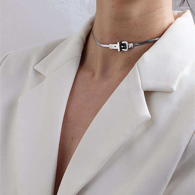 Chains Design Stainless Steel Belt Buckle Chokers Necklaces For Women Fashion Jewelry Hip Hop Chain Necklace Punk Party
Chains Design Stainless Steel Belt Buckle Chokers Necklaces For Women Fashion Jewelry Hip Hop Chain Necklace Punk Party