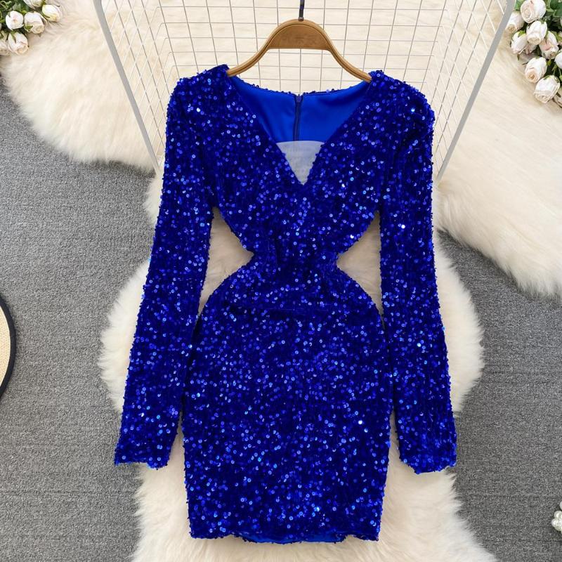 Casual Dresses High Cold Imperial Style Glitter Sequins Senior Sense Retro Temperament Long Sleeve V-neck Waist Wrap Hip Dress, Black
Casual Dresses High Cold Imperial Style Glitter Sequins Senior Sense Retro Temperament Long Sleeve V-neck Waist Wrap Hip Dress, Black