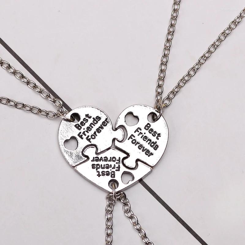 Pendant Necklaces 3-piece Friend Necklace Puzzle Hollow Heart-shaped Letter Men And Women Jewelry Accessories For Gifts
Pendant Necklaces 3-piece Friend Necklace Puzzle Hollow Heart-shaped Letter Men And Women Jewelry Accessories For Gifts