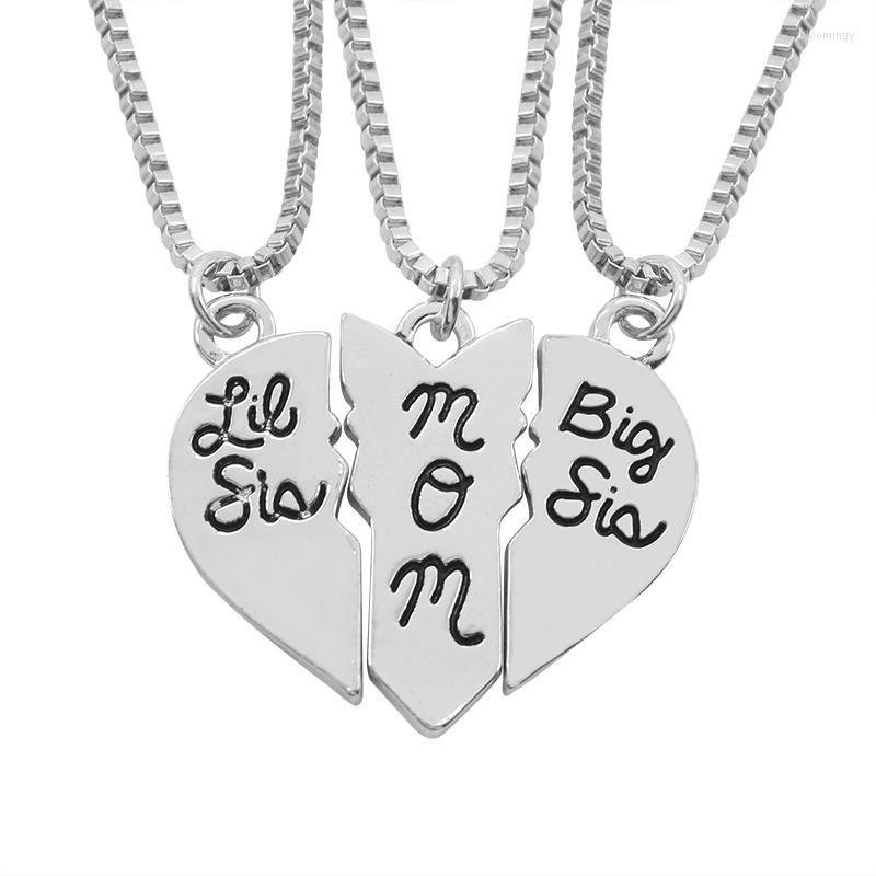 Pendant Necklaces 3pcs-set Sister Necklace Women Puzzle Love Heart Big Lil Sis Pendants Collier Femme Drop
Pendant Necklaces 3pcs-set Sister Necklace Women Puzzle Love Heart Big Lil Sis Pendants Collier Femme Drop