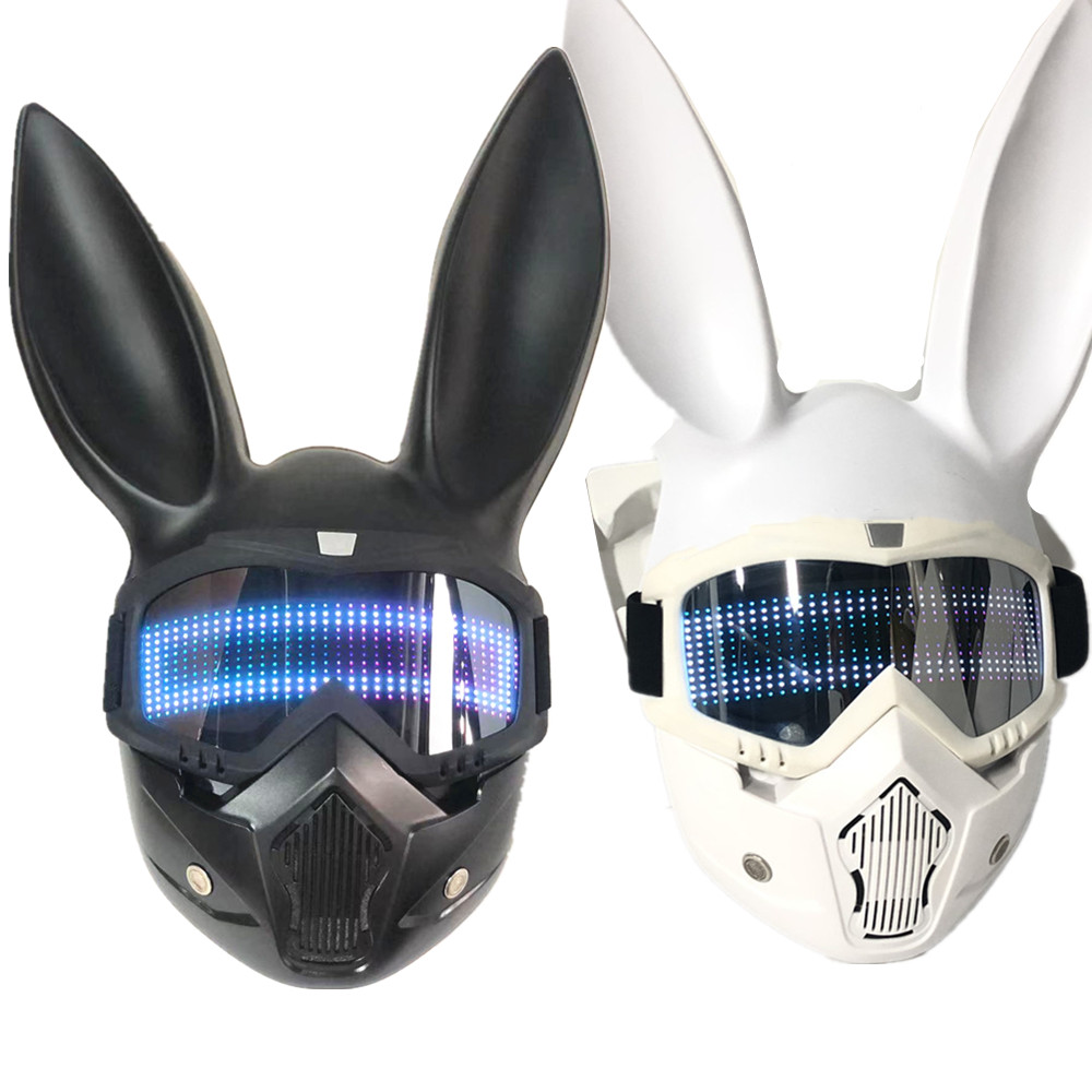 Rabbit Girl Mask Glow Programmable Display Text Animation Bar Concert Party Queue Mask Gadget gift
Rabbit Girl Mask Glow Programmable Display Text Animation Bar Concert Party Queue Mask Gadget gift