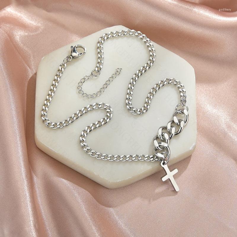 Chains Stainless Steel Chain Necklace Hip Hop For Women Men On The Neck Fashion Jewelry Gift Silver Color Cross Pendant Choker
Chains Stainless Steel Chain Necklace Hip Hop For Women Men On The Neck Fashion Jewelry Gift Silver Color Cross Pendant Choker
