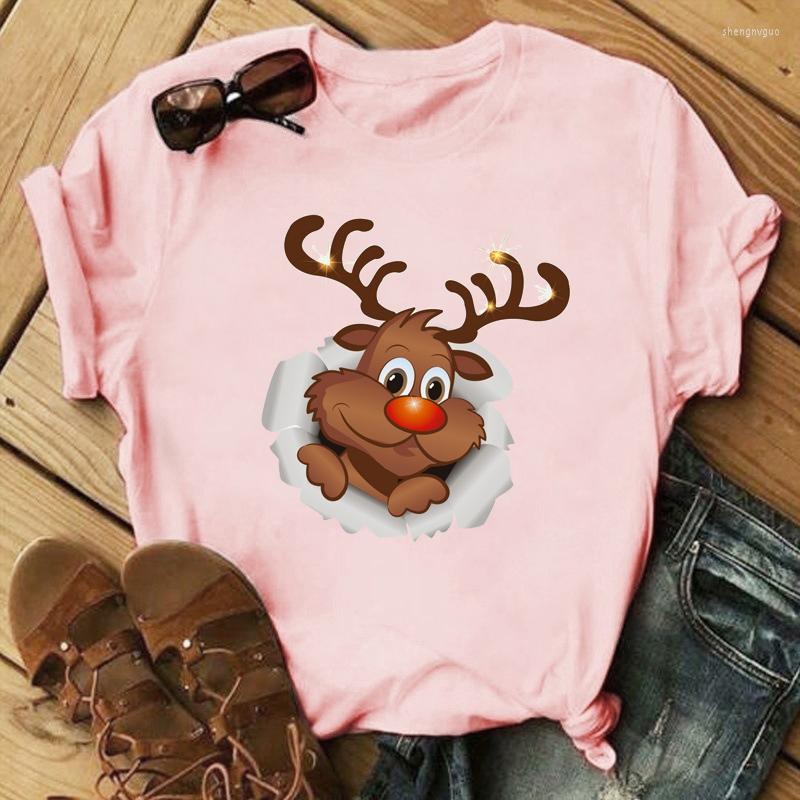 Women' T Shirts Ladies T-shirt Oversized Round Neck Soft Women Clothes Pink Top Tee Selling Kawaii Christmas Elk Cartoon Print, 22
Women' T Shirts Ladies T-shirt Oversized Round Neck Soft Women Clothes Pink Top Tee Selling Kawaii Christmas Elk Cartoon Print, 22