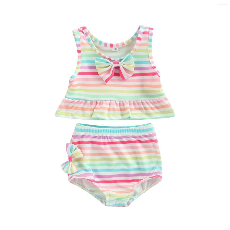 Clothing Sets 2023-02-11 Lioraitiin 0-5Years Toddler Girls 2Pcs Swimwear Sleeveless Colorful Striped Vest PP Shorts With Bowknot, Picture shown
Clothing Sets 2023-02-11 Lioraitiin 0-5Years Toddler Girls 2Pcs Swimwear Sleeveless Colorful Striped Vest PP Shorts With Bowknot, Picture shown