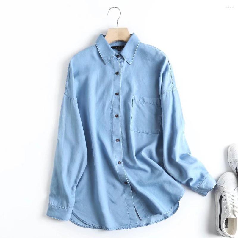Women' Blouses For Women Fashion 2023 Spring Autumn Long Sleeve Top Female Casual Pocket Denim Shirt Girl Blue Blouse 6552
Women' Blouses For Women Fashion 2023 Spring Autumn Long Sleeve Top Female Casual Pocket Denim Shirt Girl Blue Blouse 6552