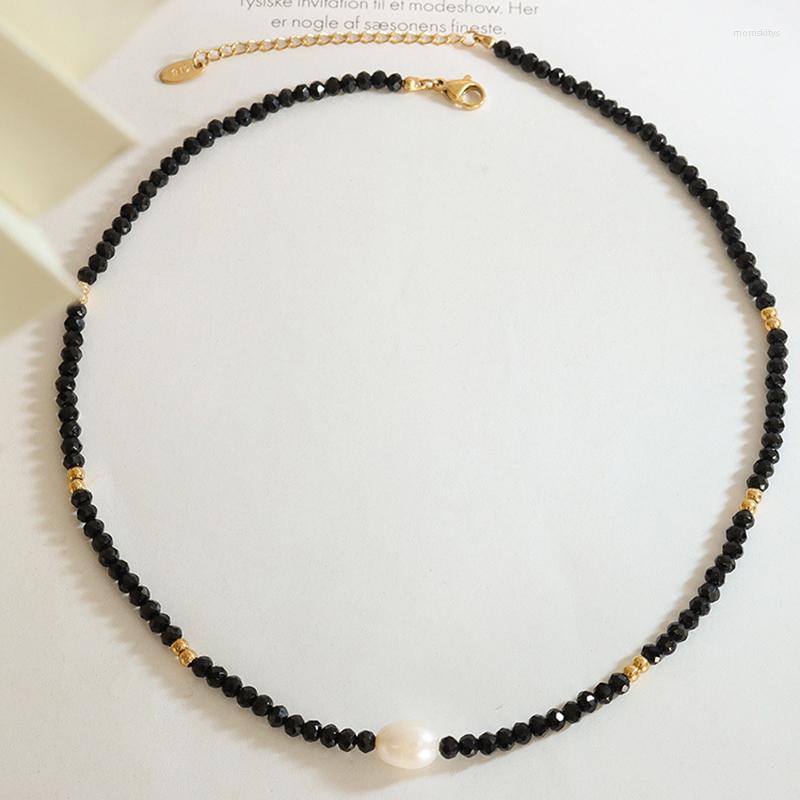 Choker 2023 Stainless Steel Black Glass Beads Baroque Freshwater Pearl Necklace For Women And Men Birthday Trendy Gift
Choker 2023 Stainless Steel Black Glass Beads Baroque Freshwater Pearl Necklace For Women And Men Birthday Trendy Gift