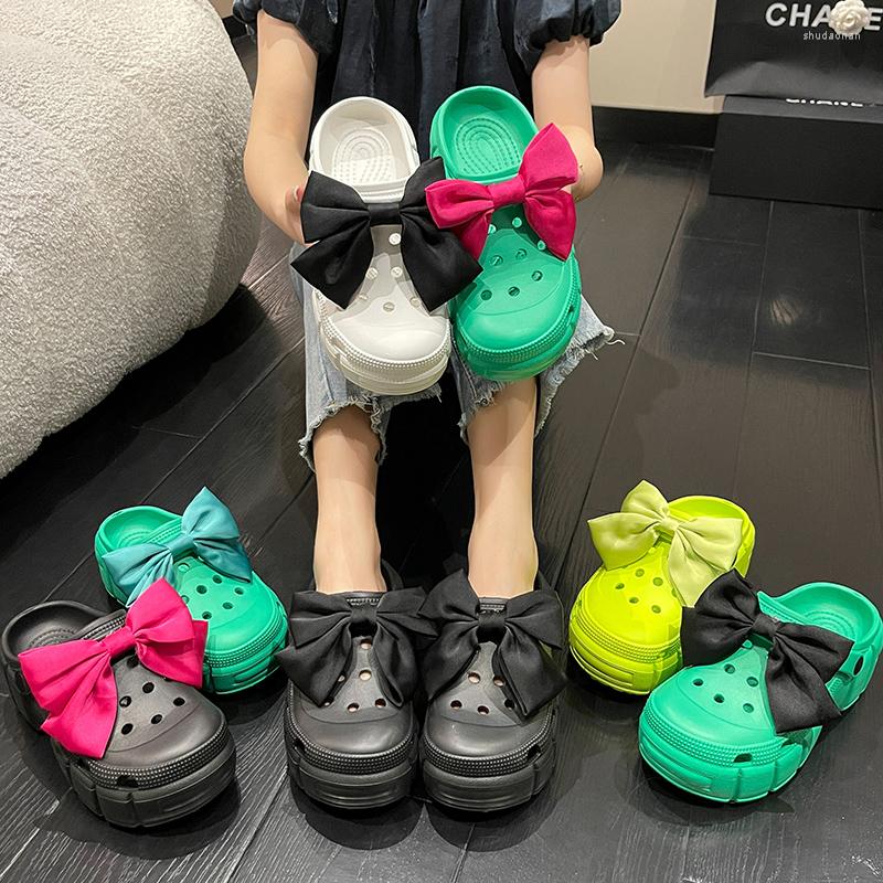 Slippers 2023 Summer Bow Decoration Women Platform Garden Shoe Sandals Height Increasing Slip On For Girl Beach Shoes
Slippers 2023 Summer Bow Decoration Women Platform Garden Shoe Sandals Height Increasing Slip On For Girl Beach Shoes