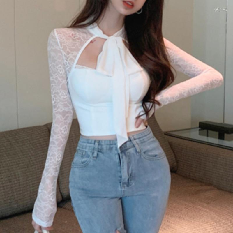 Women's Blouses Kawaii Autumn Y2k Top Lace Up Short Slim Long Sleeve Shirt White Bow Sexy Blouse Fashion Tops Korean Womens Shirts JD6
Women's Blouses Kawaii Autumn Y2k Top Lace Up Short Slim Long Sleeve Shirt White Bow Sexy Blouse Fashion Tops Korean Womens Shirts JD6