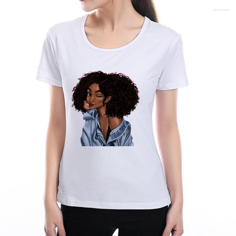 Women's T Shirts Women Melanin T-Shirt Black African Curly Hair Girl Femme Harajuku Clothes Female Short Sleeve Tops Tee 22 Patterns, 11-1
Women's T Shirts Women Melanin T-Shirt Black African Curly Hair Girl Femme Harajuku Clothes Female Short Sleeve Tops Tee 22 Patterns, 11-1
