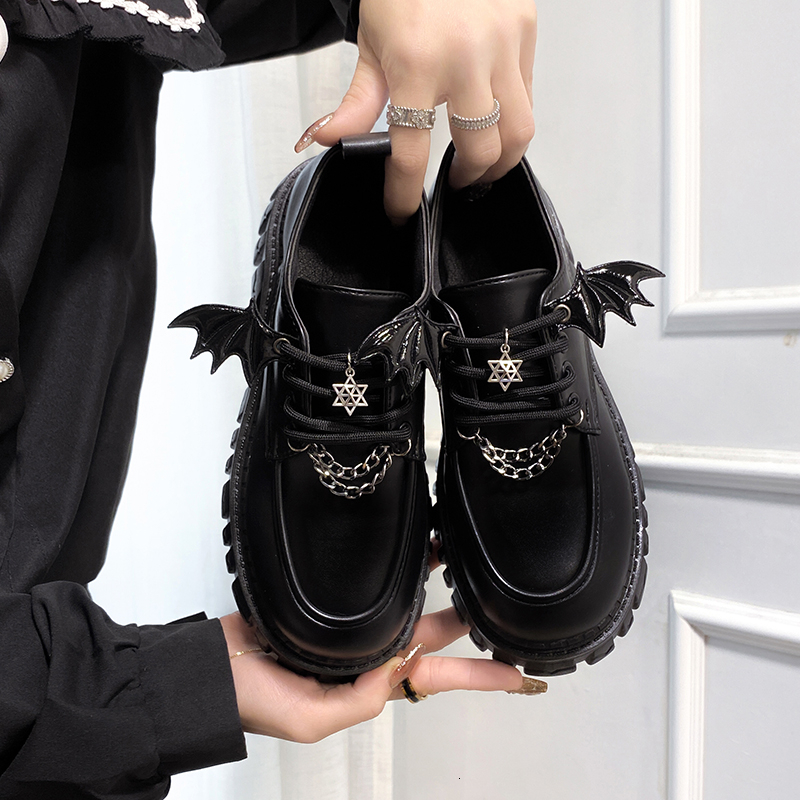 Dress Shoes Lolita Shoes Goth Platform Women's Chunky Cute Comfortable Elegant Woman Shoe School Social Medium Heel Casual Chain Punk Ladies 230225, Matte black
Dress Shoes Lolita Shoes Goth Platform Women's Chunky Cute Comfortable Elegant Woman Shoe School Social Medium Heel Casual Chain Punk Ladies 230225, Matte black
