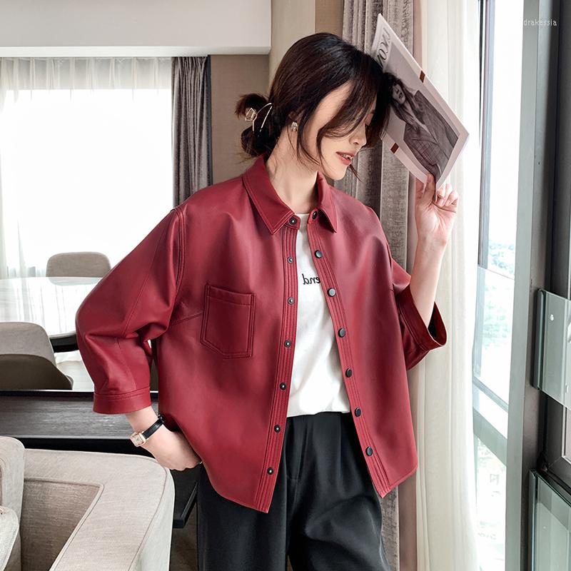 Women's Leather 2023 Fashion High Quality Genuine Sheepskin Jackets Women Spring Autumn Real Coat Female Couro Legitimo Zjt2620, Gray
Women's Leather 2023 Fashion High Quality Genuine Sheepskin Jackets Women Spring Autumn Real Coat Female Couro Legitimo Zjt2620, Gray