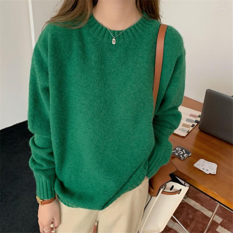 Women's Sweaters Alien Kitty Vintage Solid Full Sleeve Women Sweater O-Neck Thicke Knitted Minimalistic 2023 Winter Basic Fashion Elegant, Green
Women's Sweaters Alien Kitty Vintage Solid Full Sleeve Women Sweater O-Neck Thicke Knitted Minimalistic 2023 Winter Basic Fashion Elegant, Green