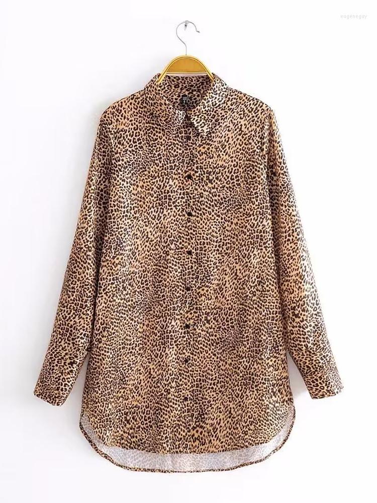 Women' Blouses YENKYE Fashion Women Vintage Leopard Print Shirt Blouse Lapel Collar Ladies 2023 Spring
Women' Blouses YENKYE Fashion Women Vintage Leopard Print Shirt Blouse Lapel Collar Ladies 2023 Spring