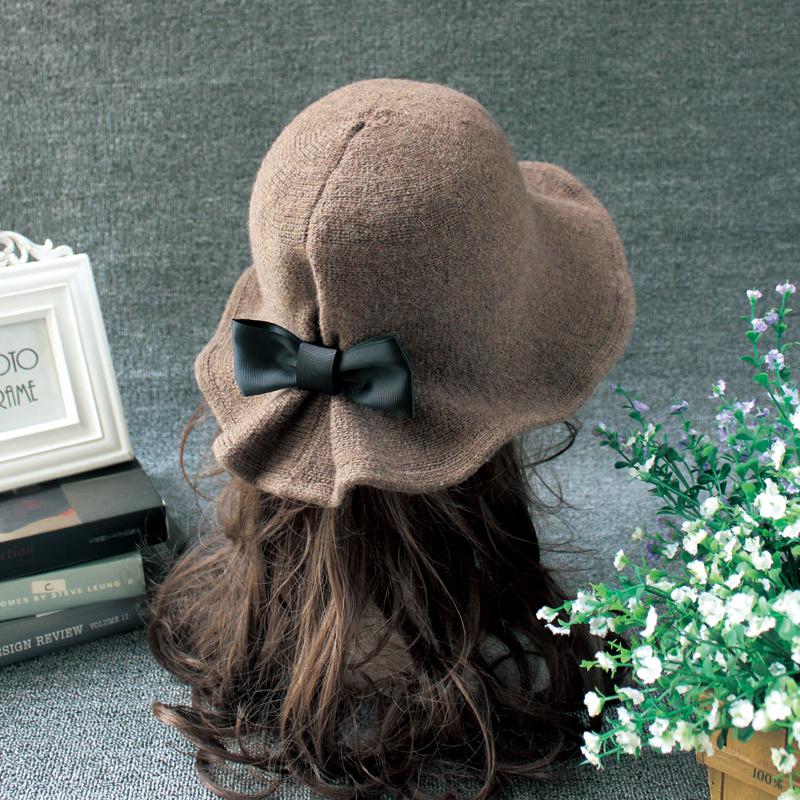 Wide Brim Hats Elegant Sheep Wool Cap Knitting Big Bucket Hat Winter Thick Female Fashion Accessories, Black
Wide Brim Hats Elegant Sheep Wool Cap Knitting Big Bucket Hat Winter Thick Female Fashion Accessories, Black