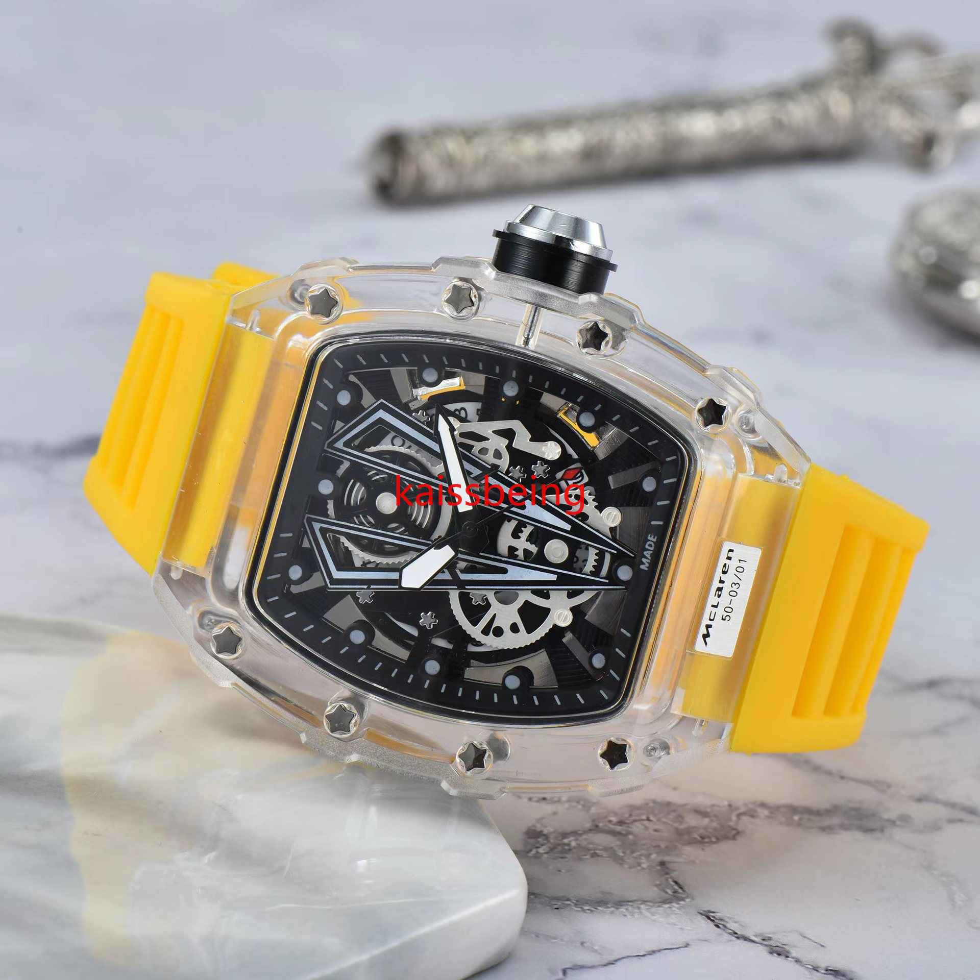 2023 Luxury 3-pin quartz watch transparent bezel men's automatic watch men's designer wrist waterproof Reloj Hombre
2023 Luxury 3-pin quartz watch transparent bezel men's automatic watch men's designer wrist waterproof Reloj Hombre