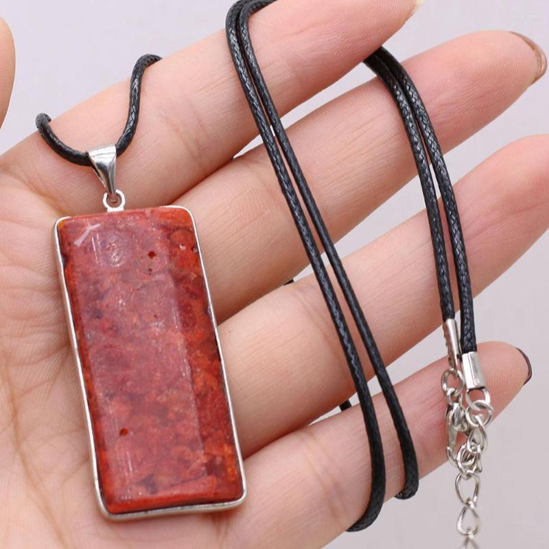 Pendant Necklaces Natural Stone Red Coral High Quality Charms Wax Thread Chain For Women Exquisite Jewelry Gift
Pendant Necklaces Natural Stone Red Coral High Quality Charms Wax Thread Chain For Women Exquisite Jewelry Gift