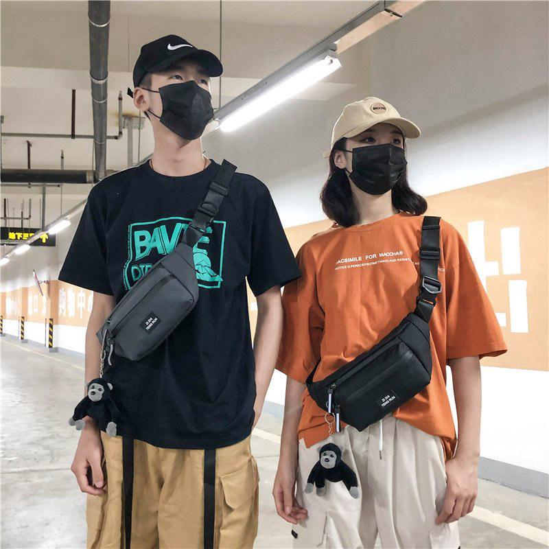 Waist Bags Nylon Shoulder Bag Men Chest Reflective Strip Unisex Crossbody Male Fanny Pack Fashion Phone Pouch, Sky blue
Waist Bags Nylon Shoulder Bag Men Chest Reflective Strip Unisex Crossbody Male Fanny Pack Fashion Phone Pouch, Sky blue