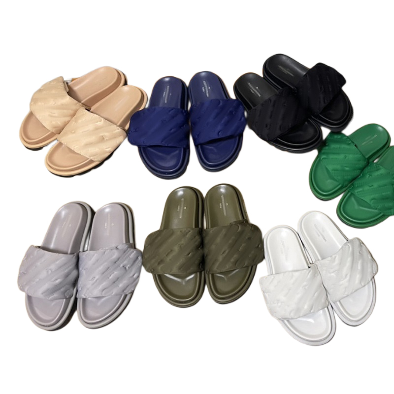 Designer Slippers Pool Pillow Comfort Luxury Sandals Smooth Calfskin Slipper Women Mens Flat Letter Mules Shoes Genuine Leather Fashionable Rubber Slipper
Designer Slippers Pool Pillow Comfort Luxury Sandals Smooth Calfskin Slipper Women Mens Flat Letter Mules Shoes Genuine Leather Fashionable Rubber Slipper