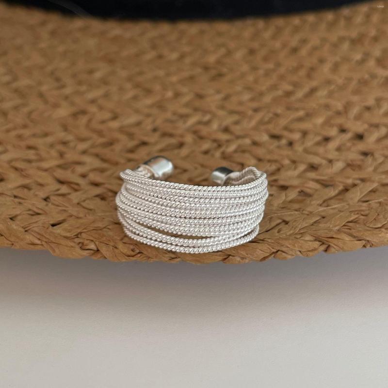 Cluster Rings SHANICE S925 Sterling Silver Women INS Irregular Multi-Layer Line Fashion Cross Open Adjustable Ring Fine Jewelry Accessor
Cluster Rings SHANICE S925 Sterling Silver Women INS Irregular Multi-Layer Line Fashion Cross Open Adjustable Ring Fine Jewelry Accessor