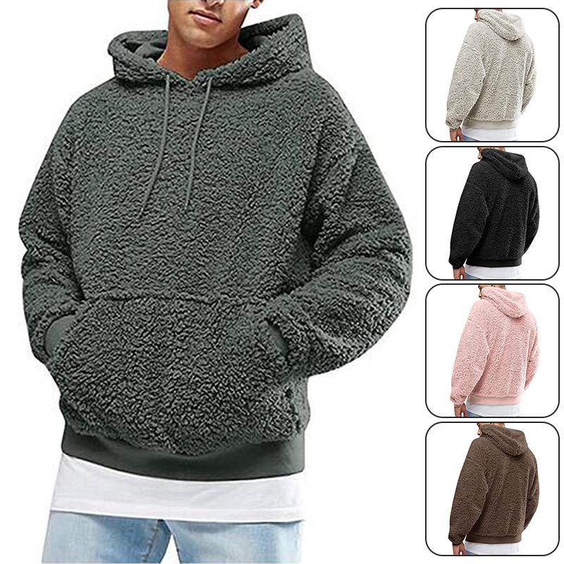 Men's Hoodies & Sweatshirts Thick Sherpa Fleeced Hoodie Winter Autumn Plush Fur Hooded Pullover Casual Fluffy Jumper SweaterMen's, 19
Men's Hoodies & Sweatshirts Thick Sherpa Fleeced Hoodie Winter Autumn Plush Fur Hooded Pullover Casual Fluffy Jumper SweaterMen's, 19