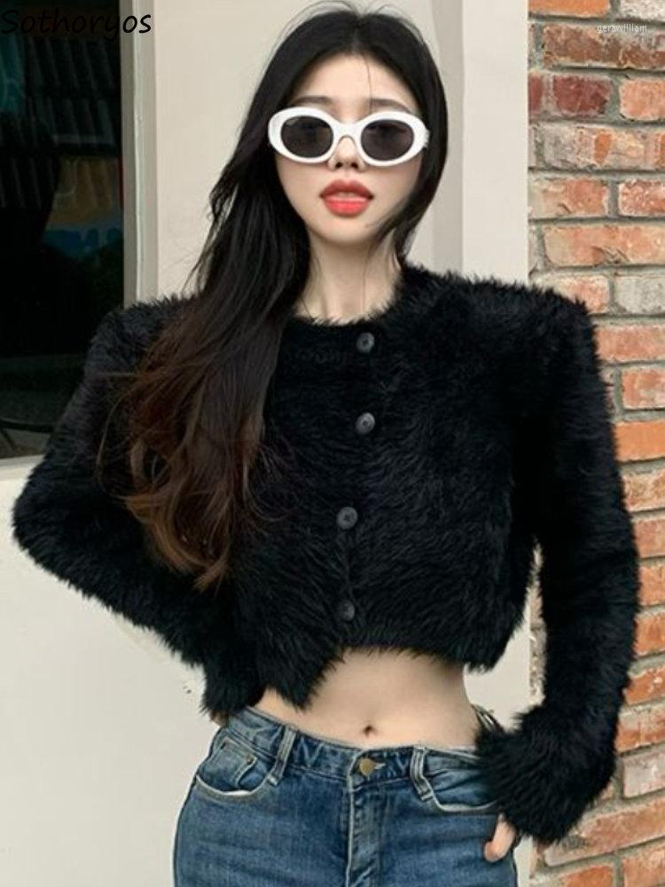 Women' Knits Cardigan Women Loose Daily Ladies Autumn Knitting Casual Solid Korean Style Fashion Comfortable Simple Khaki All-match Elegant, Black m34
Women' Knits Cardigan Women Loose Daily Ladies Autumn Knitting Casual Solid Korean Style Fashion Comfortable Simple Khaki All-match Elegant, Black m34