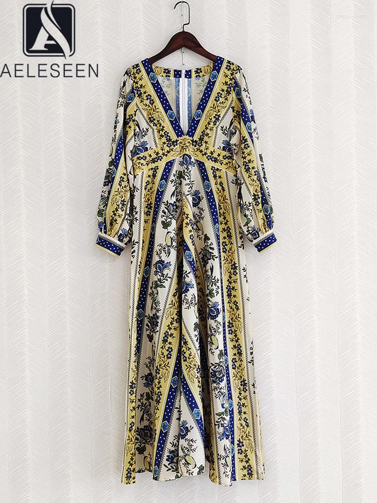 Casual Dresses AELESEEN Runway Fashion Long Dress 2023 Autumn Winter V-Neck Lantern Sleeve Flower Print Blue Yellow Elegant Party Vacation, Multi
Casual Dresses AELESEEN Runway Fashion Long Dress 2023 Autumn Winter V-Neck Lantern Sleeve Flower Print Blue Yellow Elegant Party Vacation, Multi