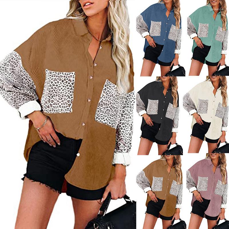 Women's Blouses Corduroy Blouse Women Full Long Sleeves Autumn Loose Chemise Femme Contrast Color Warm Camisas De Mujer Button Up Tops, Camel
Women's Blouses Corduroy Blouse Women Full Long Sleeves Autumn Loose Chemise Femme Contrast Color Warm Camisas De Mujer Button Up Tops, Camel