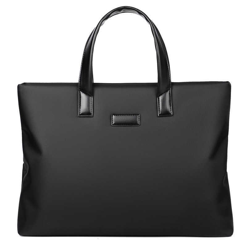 Men's briefcase portable file bag large-capacity business man's bag computer bag public file bag, Black
Men's briefcase portable file bag large-capacity business man's bag computer bag public file bag, Black