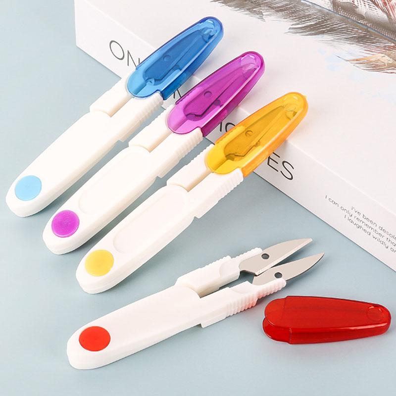 Sewing Notions & Tools For Household Scissors Multipurpose U Shape 1Pcs Plastic Handle Embroidery Cutter With Safety Cover 4Colors Accessori
Sewing Notions & Tools For Household Scissors Multipurpose U Shape 1Pcs Plastic Handle Embroidery Cutter With Safety Cover 4Colors Accessori