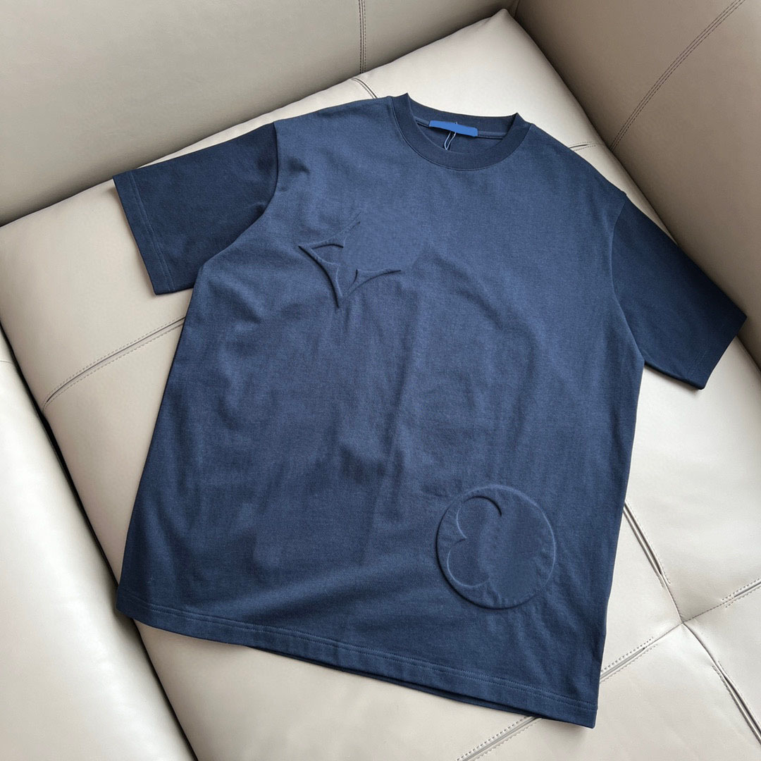 Men's Plus Tees & Polos Round neck embroidered and printed polar style summer wear with street pure cotton rwq22w