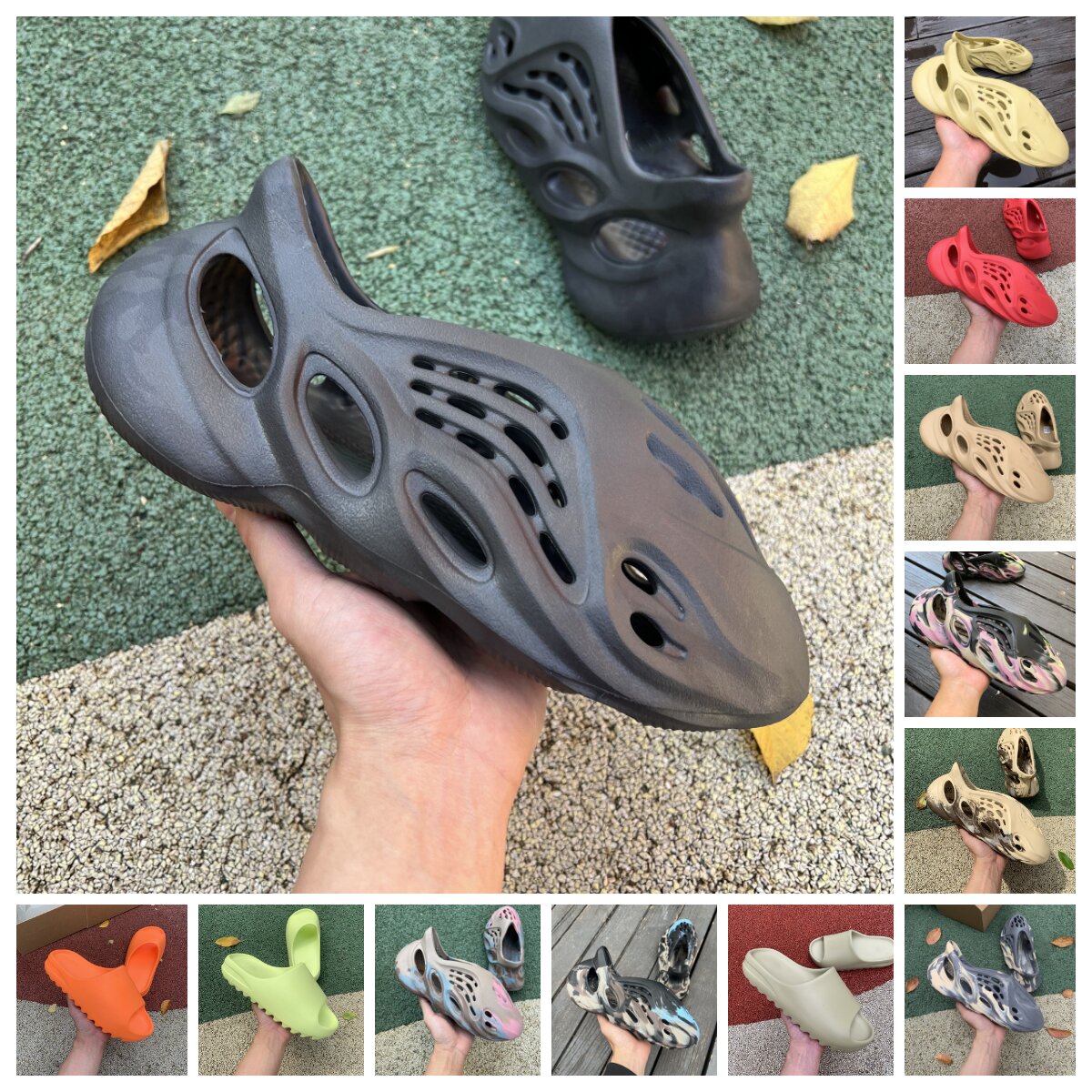 2023 Designer Slippers Sandals Men Woman slider Vermillion Mineral Blue Onyx Pure Slide Slipper sliders Ochre Bone Resin Clog Desert Ararat runr slides shoe 36-48