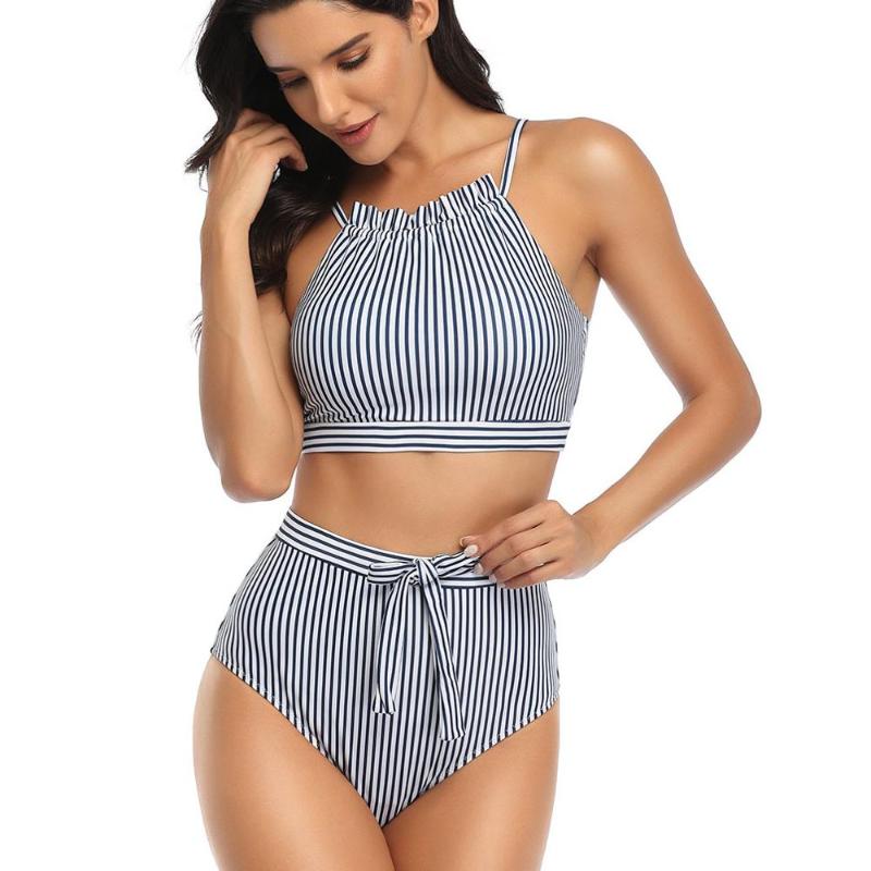 Swimwears One-Piece Suits Women' Halter Bikini Swimwear High Neck Two Piece Swimsuits
Swimwears One-Piece Suits Women' Halter Bikini Swimwear High Neck Two Piece Swimsuits