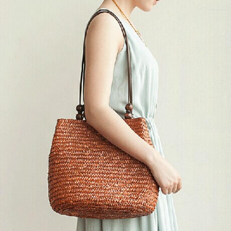 Evening Bags Summer Straw Shoulder Handbag Woven Bag Leisure Hand Beach, Beige
Evening Bags Summer Straw Shoulder Handbag Woven Bag Leisure Hand Beach, Beige