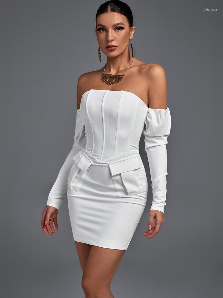 Casual Dresses Off Shoulder Party Dress 2023 Women White Long Sleeve Bodycon Elegant Sexy Evening Club High Quality Summer Outfit
Casual Dresses Off Shoulder Party Dress 2023 Women White Long Sleeve Bodycon Elegant Sexy Evening Club High Quality Summer Outfit