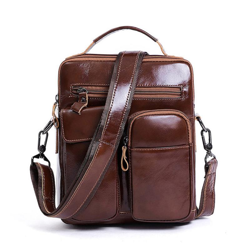 Briefcases Men's Briefcase Bag Top Layer Cowhide Shoulder Casual Fashion BusinessTotes Handbag Retro Leather Crossbody, Brown
Briefcases Men's Briefcase Bag Top Layer Cowhide Shoulder Casual Fashion BusinessTotes Handbag Retro Leather Crossbody, Brown