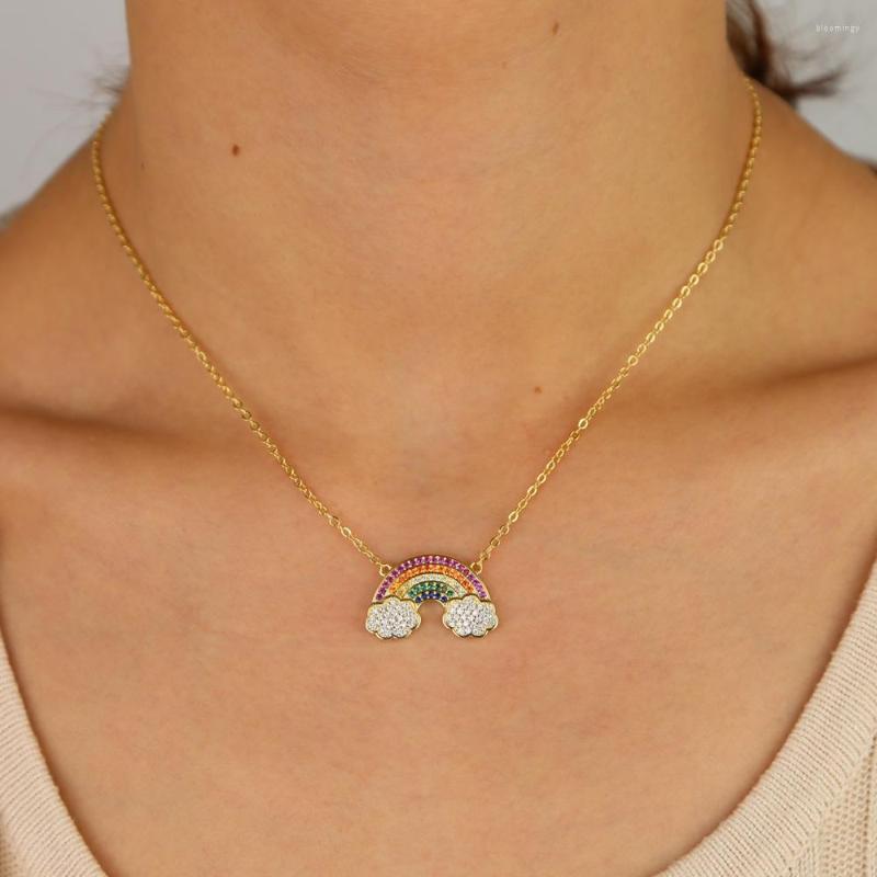 Chains Gold Color Necklace Multi Colors Cubic Zirconia Clouds Connected Pendant Necklaces For Women Fashion Jewelry
Chains Gold Color Necklace Multi Colors Cubic Zirconia Clouds Connected Pendant Necklaces For Women Fashion Jewelry