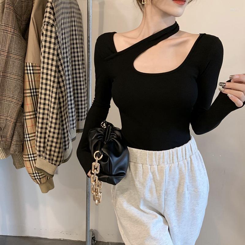 Women's T Shirts 2023 Autumn Products Sexy Slim Ladies Top Halter Neck Long Sleeve T-Shirt Bottom Shirt Women Solid Color Long-sleeved, Black
Women's T Shirts 2023 Autumn Products Sexy Slim Ladies Top Halter Neck Long Sleeve T-Shirt Bottom Shirt Women Solid Color Long-sleeved, Black