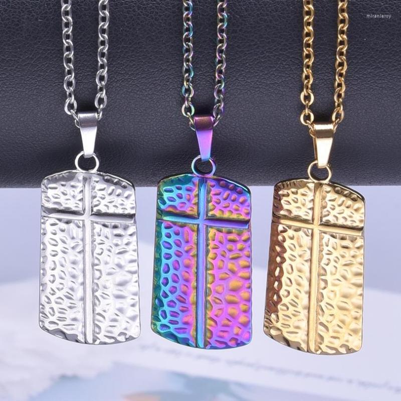 Chains Stainless Steel Cross Rainbow Pendant 50cm Necklace Jewlery Not Fade Silver Gold Color For Women Jewelry
Chains Stainless Steel Cross Rainbow Pendant 50cm Necklace Jewlery Not Fade Silver Gold Color For Women Jewelry