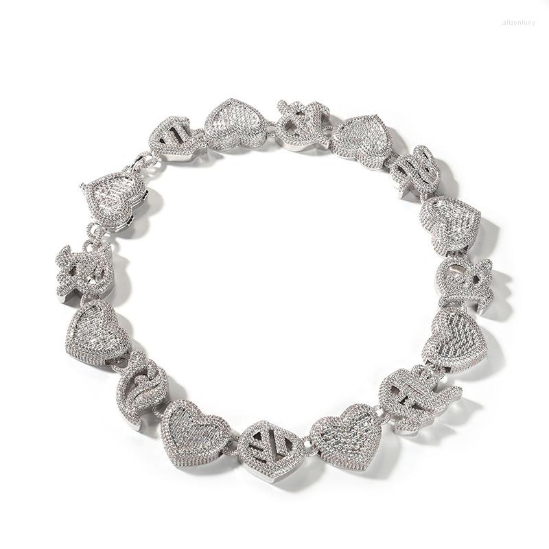 Chains Hip Hop 3A CZ Stone Paved Bling Iced Out Big Heavy Solid Heart Link Chain Necklaces For Men Rapper Jewelry Gift
Chains Hip Hop 3A CZ Stone Paved Bling Iced Out Big Heavy Solid Heart Link Chain Necklaces For Men Rapper Jewelry Gift