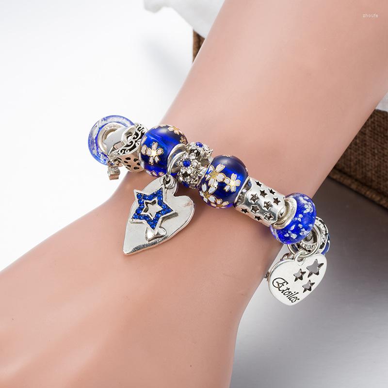 Charm Bracelets JanYee 2023 Charms With Blue Dream Star Heart Pulcera Bracelet For Women DIY Beads Fit Bangles Jewelry Drop B22065
Charm Bracelets JanYee 2023 Charms With Blue Dream Star Heart Pulcera Bracelet For Women DIY Beads Fit Bangles Jewelry Drop B22065