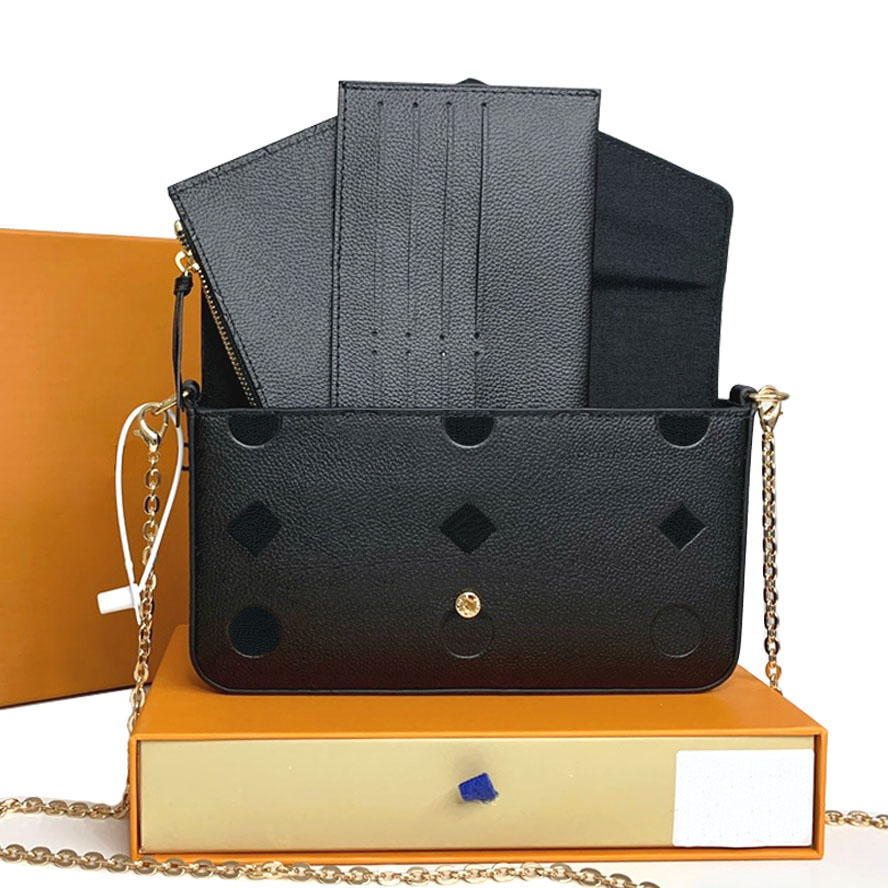 Embossing Leather Messenger Bags Designer Handbags Wallets Set Women Crossbody Bag Pochette Felicie Chain Purse TOPDESIGNERS094, Designer v flowers
Embossing Leather Messenger Bags Designer Handbags Wallets Set Women Crossbody Bag Pochette Felicie Chain Purse TOPDESIGNERS094, Designer v flowers
