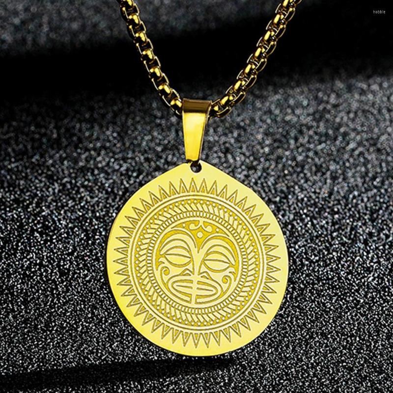 Pendant Necklaces CHENGXUN Ancient Sun God Mask Necklace For Women Men Religious Charm Neck Chain Amulet Talisman Jewelry
Pendant Necklaces CHENGXUN Ancient Sun God Mask Necklace For Women Men Religious Charm Neck Chain Amulet Talisman Jewelry