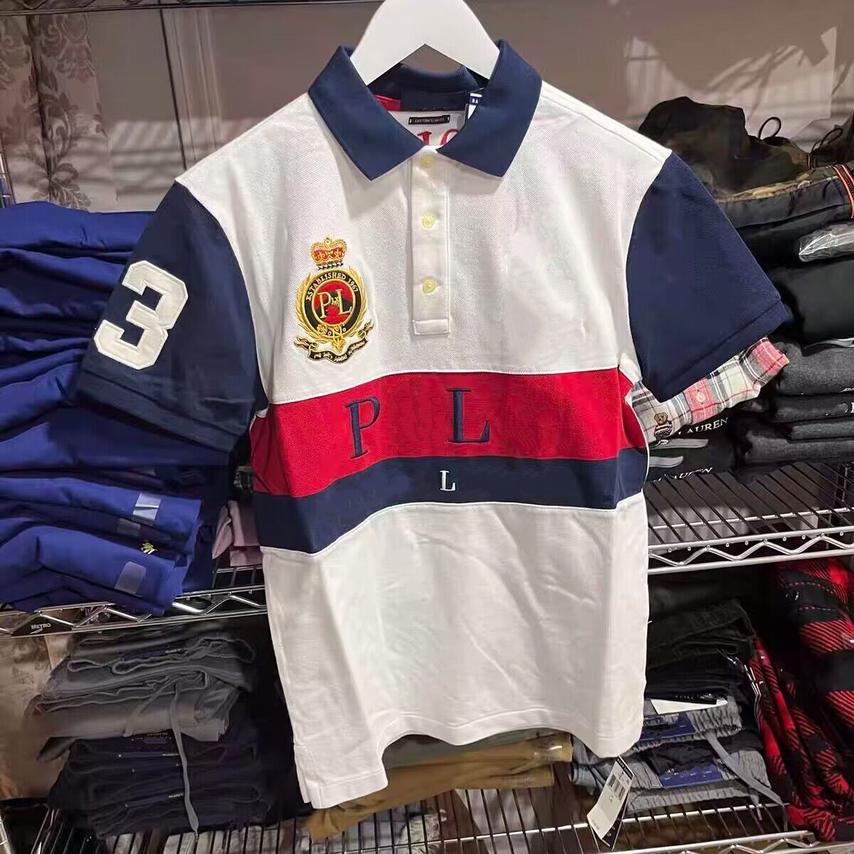 Luxury new polos shirt Men's short-sleeved T-shirt Pure cotton embroidery color matching European and American leisure fashion urban new style S-6XL, Miami
Luxury new polos shirt Men's short-sleeved T-shirt Pure cotton embroidery color matching European and American leisure fashion urban new style S-6XL, Miami