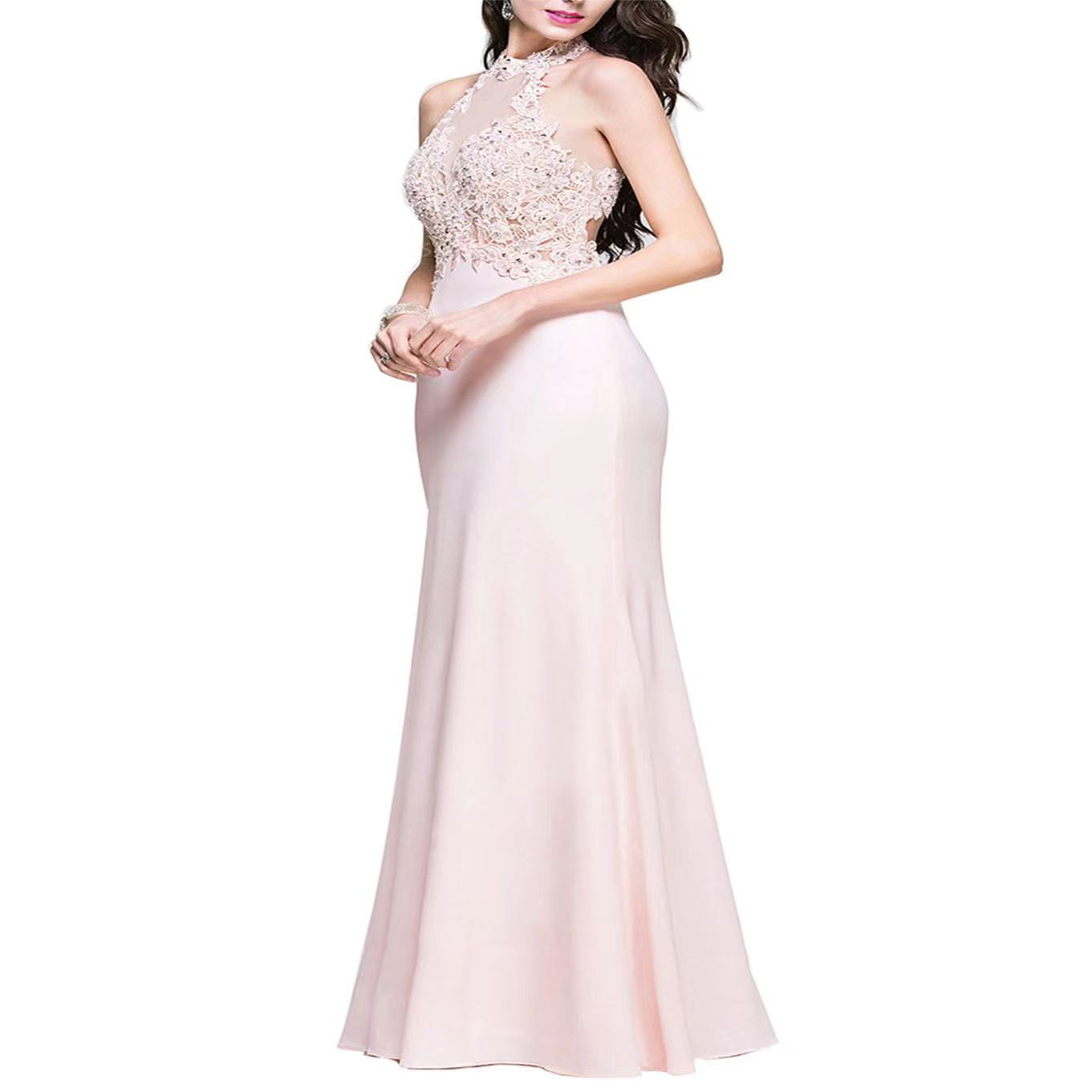 Of The Bride Dresses Jewel Neck Long Illusion Appliqued Sequins Beaded Mother Floor Length Wedding Guest Gown 403